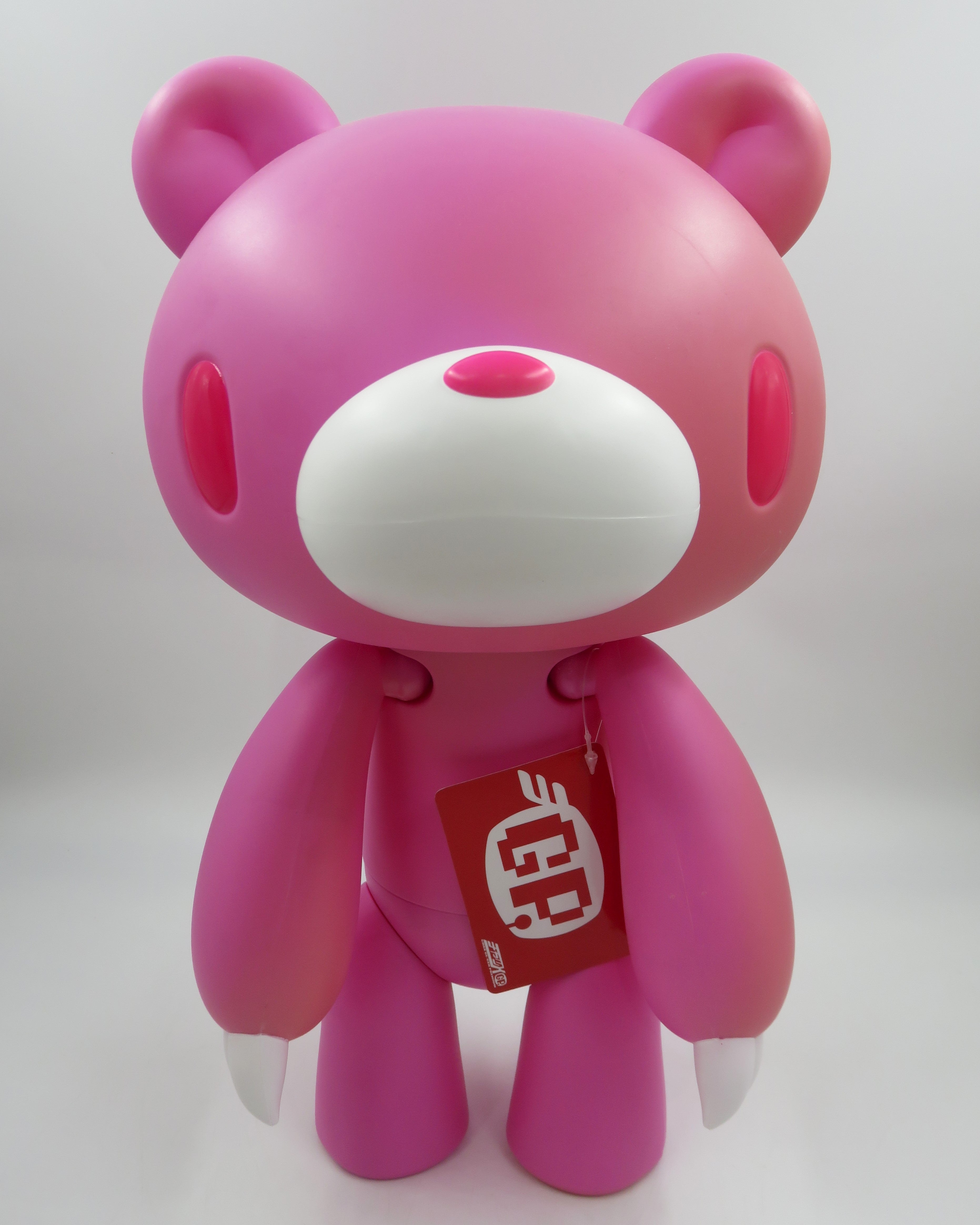 GLOOMY BEAR "Pink" 16" Jumbo Figure - Taito/Mori Chack (2008) Hard Plastic Japanese Designer Art Toy